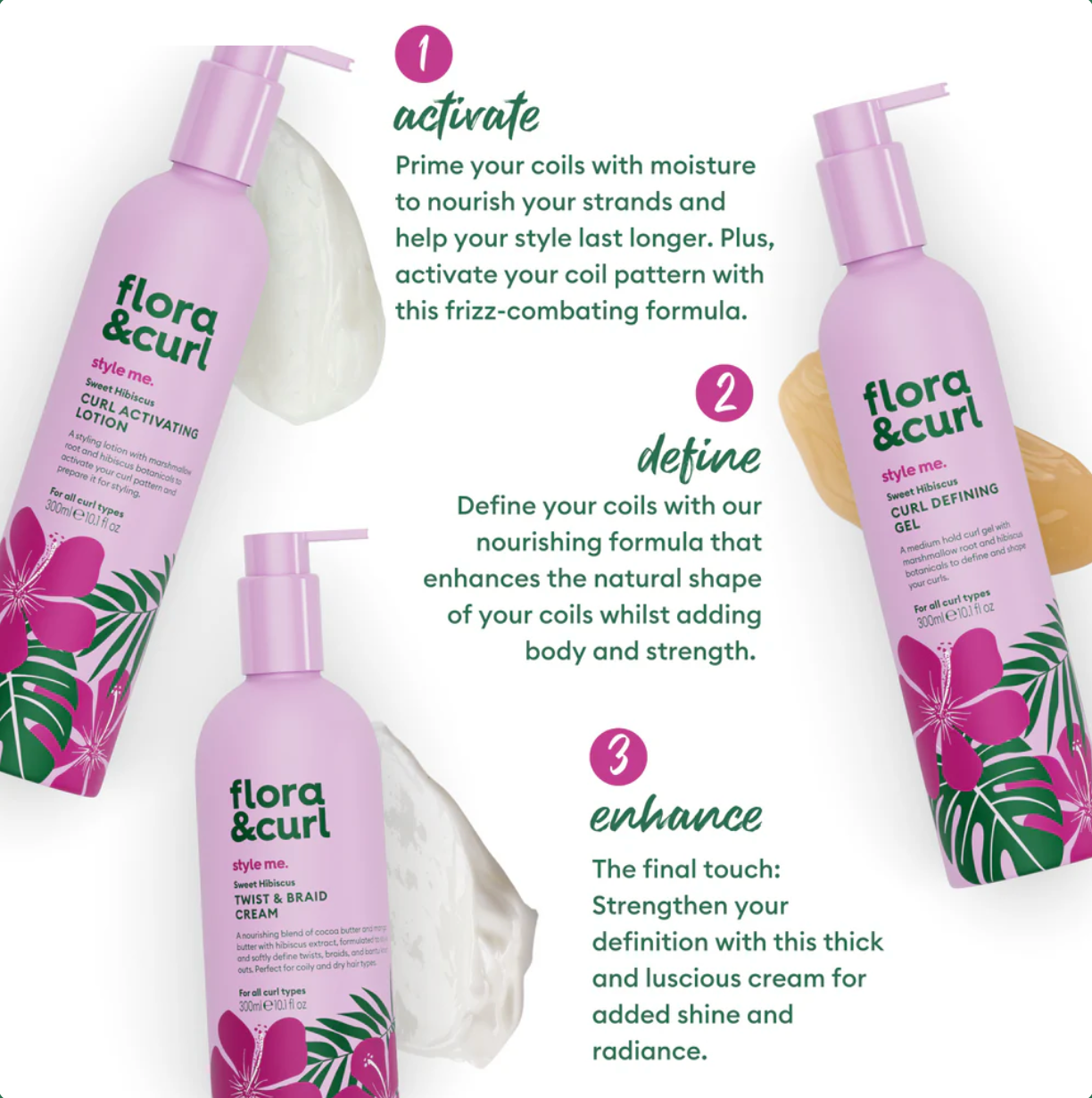 The Flora & Curl Coily Hair Styling Kit